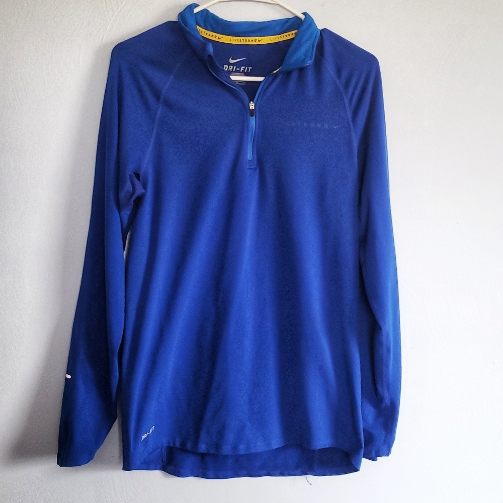 Nike Livestrong Quarter 1/4 Zip Size Small
